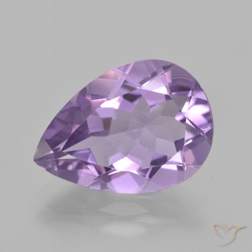 4.42ct طبيعي بنفسجى سوسنى غامق جمشت, شكل الكمثرى, VVS
