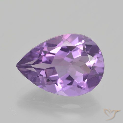 4.56ct طبيعي بنفسجى متوسط جمشت, شكل الكمثرى, VVS-VS