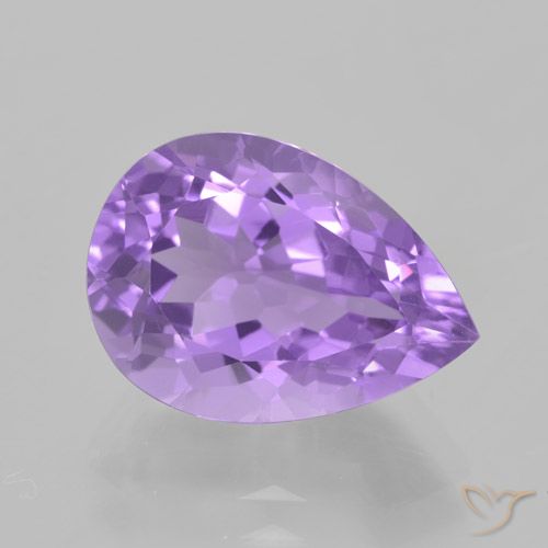 5.26ct طبيعي بنفسجي وردي جمشت, شكل الكمثرى, VVS