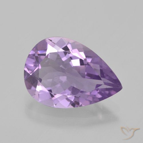 3.76ct طبيعي وردى بنفسجى متوسط جمشت, شكل الكمثرى, VVS-VS