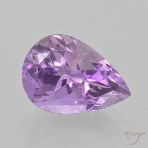 5.25ct طبيعي بنفسجى سوسنى وردى جمشت, شكل الكمثرى, VVS-VS