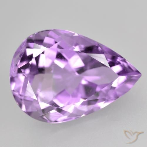 4.66ct طبيعي بنفسجى أرجوانى غامق جمشت, شكل الكمثرى, VVS