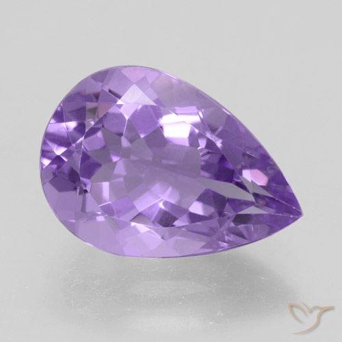 4.30ct طبيعي بنفسجى متوسط جمشت, شكل الكمثرى, VVS