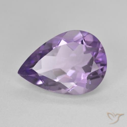4.48ct طبيعي بنفسجى متوسط جمشت, شكل الكمثرى, VVS