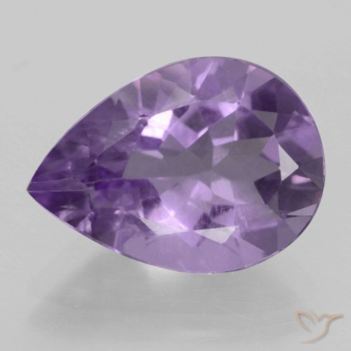 4.22ct طبيعي بنفسجى باذنجانى جمشت, شكل الكمثرى, VVS