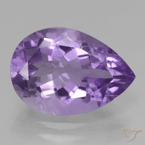 4.64ct طبيعي بنفسجى متوسط جمشت, شكل الكمثرى, VVS