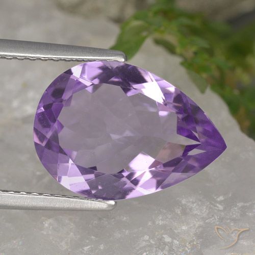 4.25ct طبيعي بنفسجي وردي جمشت, شكل الكمثرى, VVS