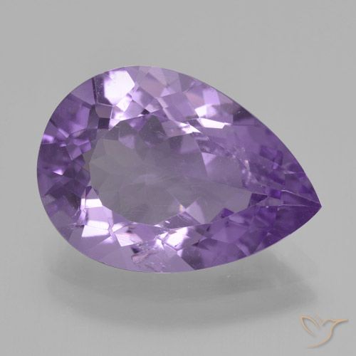 4.43ct طبيعي بنفسجى متوسط جمشت, شكل الكمثرى, VVS