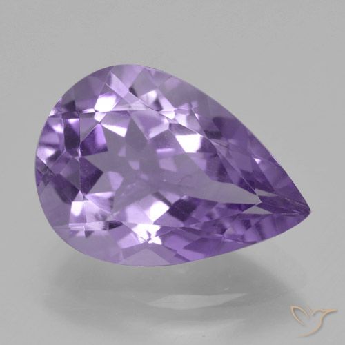 4.45ct طبيعي بنفسجى متوسط جمشت, شكل الكمثرى, VVS
