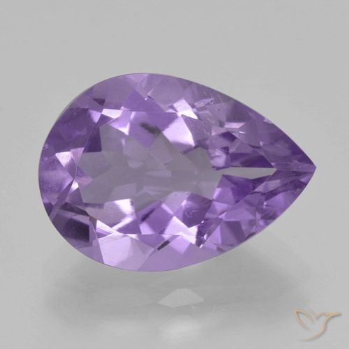 4.47ct طبيعي بنفسجى غامق جمشت, شكل الكمثرى, VVS