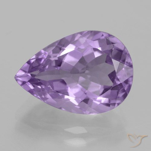 4.81ct طبيعي بنفسجى متوسط جمشت, شكل الكمثرى, VVS