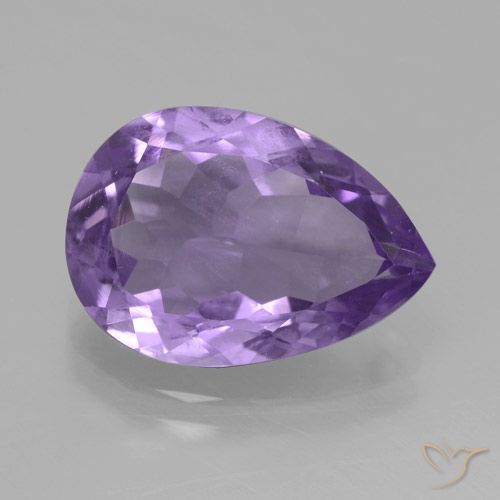 3.97ct طبيعي بنفسجى باذنجانى جمشت, شكل الكمثرى, VVS