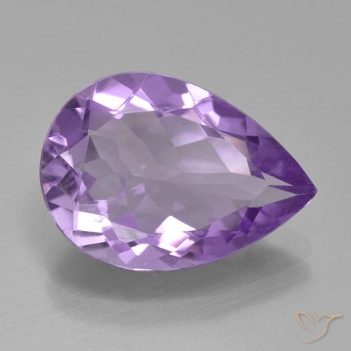 3.92ct طبيعي بنفسجى غامق جمشت, شكل الكمثرى, VVS