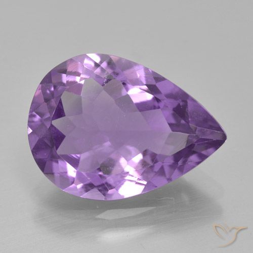 3.99ct طبيعي بنفسجى متوسط جمشت, شكل الكمثرى, VVS-VS