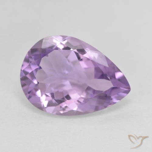 4.24ct طبيعي بنفسجى وردى متوسط جمشت, شكل الكمثرى, VVS