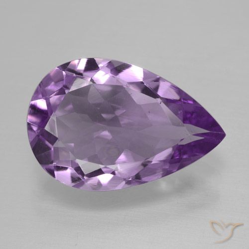 4.12ct طبيعي بنفسجى متوسط جمشت, شكل الكمثرى, VVS