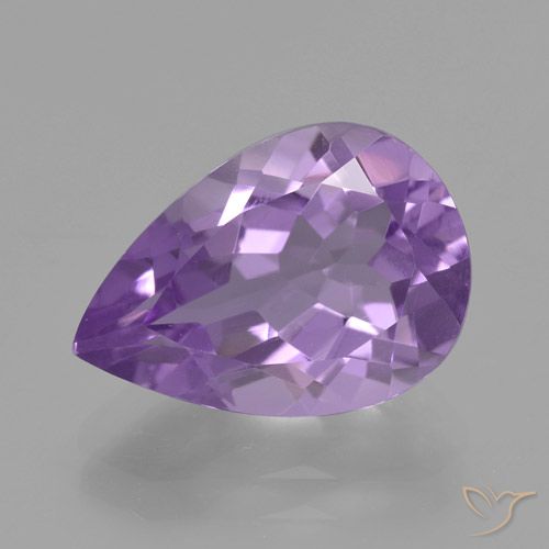 4.48ct طبيعي بنفسجى متوسط جمشت, شكل الكمثرى, VVS-VS