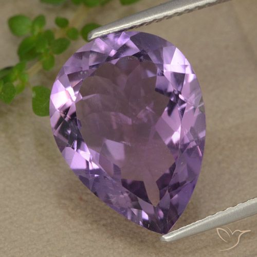 6.78ct طبيعي بنفسجى أرجوانى داكن-متوسط جمشت, شكل الكمثرى, قليلا جدا