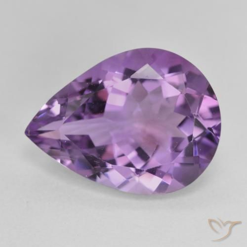 6.68ct طبيعي Medium Light Purplish-Violet جمشت, شكل الكمثرى, VVS-VS