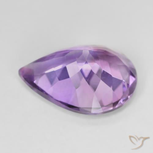جمشت Medium Light Purplish-Violet طبيعي، شكل الكمثرى، 6.68 قيراط، VVS-VS