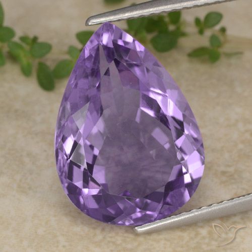 7.00ct طبيعي بنفسجى متوسط جمشت, شكل الكمثرى, VVS-VS