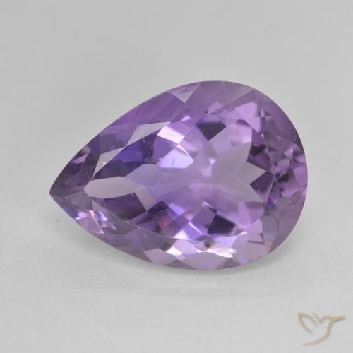 7.22ct طبيعي بنفسجي أرجواني جمشت, شكل الكمثرى, VVS-VS