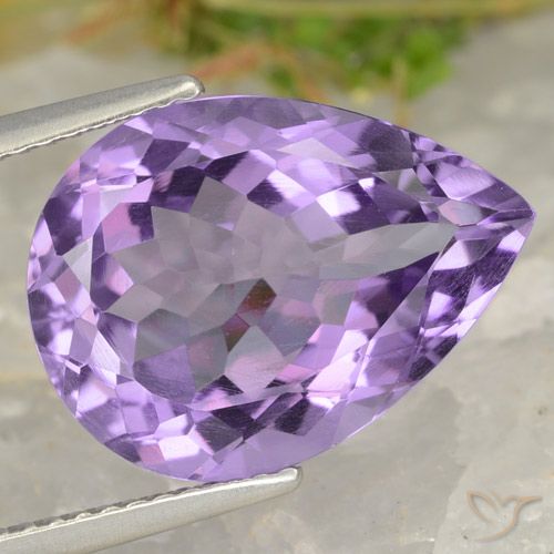 7.05ct طبيعي بنفسجى متوسط جمشت, شكل الكمثرى, VVS-VS