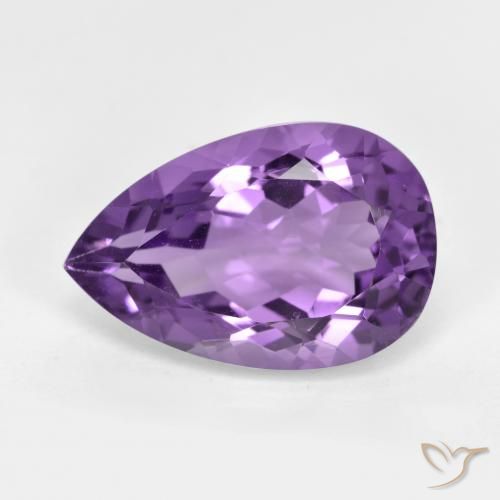 5.43ct طبيعي بنفسجى متوسط جمشت, شكل الكمثرى, قليلا جدا