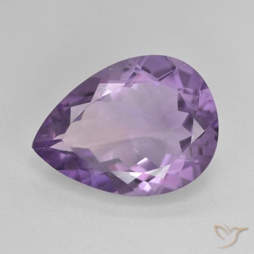 6.69ct طبيعي Medium Light Purplish-Violet جمشت, شكل الكمثرى, VVS-VS