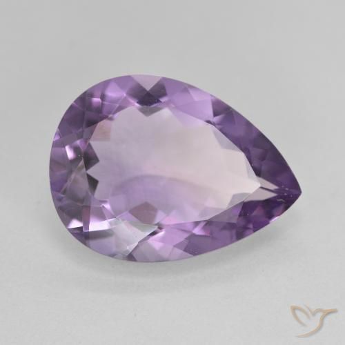 جمشت Medium Light Purplish-Violet طبيعي، شكل الكمثرى، 6.69 قيراط، VVS-VS