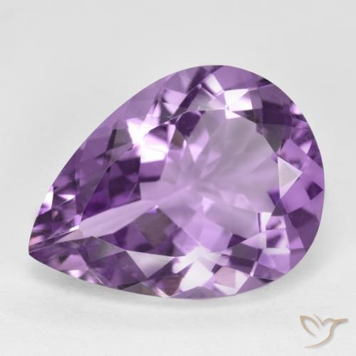 6.22ct طبيعي بنفسجى أرجوانى فاتح-متوسط جمشت, شكل الكمثرى, VVS-VS