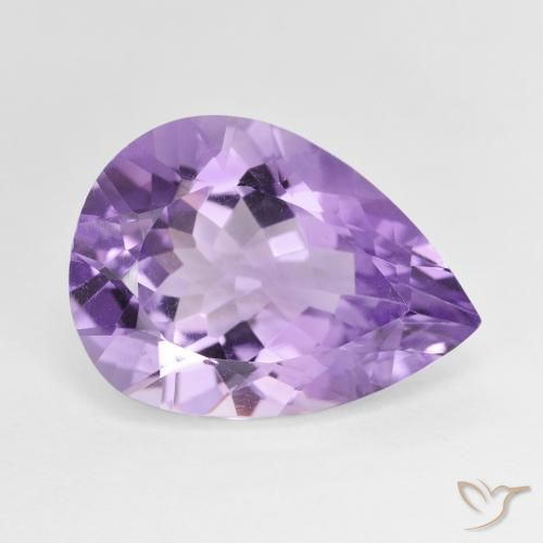 7.29ct طبيعي بنفسجى غامق جمشت, شكل الكمثرى, VVS-VS