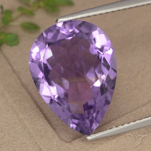 6.75ct طبيعي بنفسجى غامق جمشت, شكل الكمثرى, VVS-VS