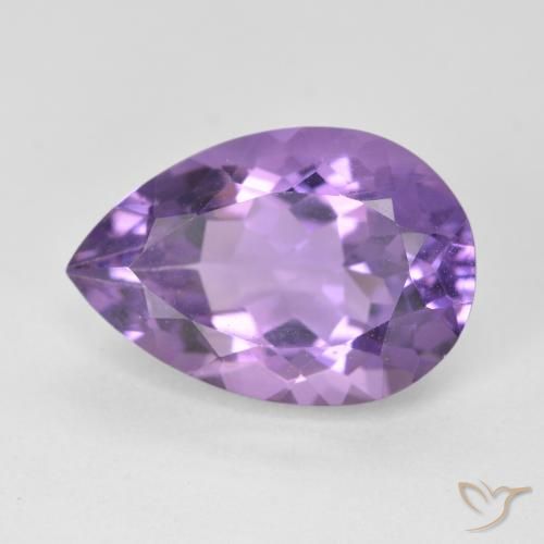 5.41ct طبيعي بنفسجى متوسط جمشت, شكل الكمثرى, VVS-VS