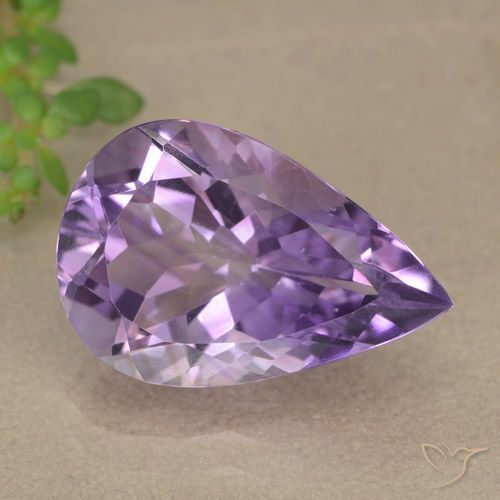 4.90ct طبيعي بنفسجى متوسط جمشت, شكل الكمثرى, VVS-VS