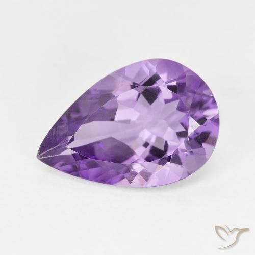 4.43ct طبيعي بنفسجى متوسط جمشت, شكل الكمثرى, VVS-VS