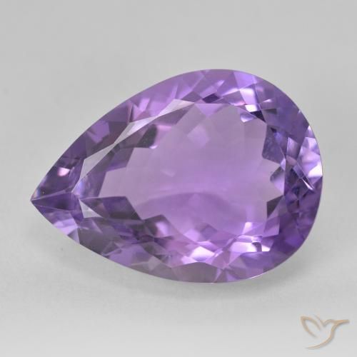 9.65ct طبيعي بنفسجى متوسط جمشت, شكل الكمثرى, VVS-VS