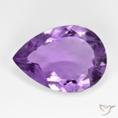 8.08ct طبيعي بنفسجى متوسط جمشت, شكل الكمثرى, VVS-VS