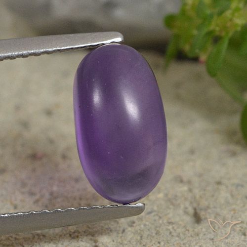 2.77ct طبيعي بنفسجى متوسط جمشت, بيضوي, شفاف