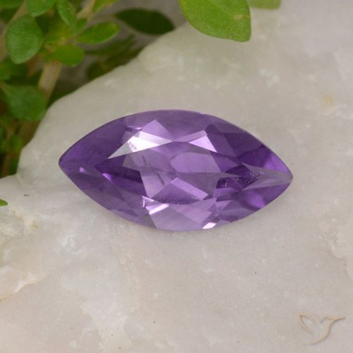1.51ct طبيعي بنفسجى متوسط جمشت, ماركيز, قليلا جدا