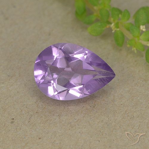 1.72ct طبيعي بنفسجى متوسط جمشت, شكل الكمثرى, VVS-VS