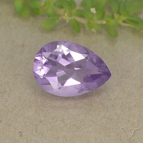 1.75ct طبيعي بنفسجى سوسنى غامق جمشت, شكل الكمثرى, VVS-VS