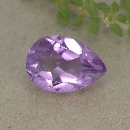 1.80ct طبيعي بنفسجى متوسط جمشت, شكل الكمثرى, VVS-VS