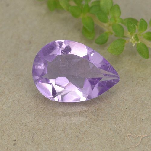 1.46ct طبيعي بنفسجي وردي جمشت, شكل الكمثرى, VVS-VS