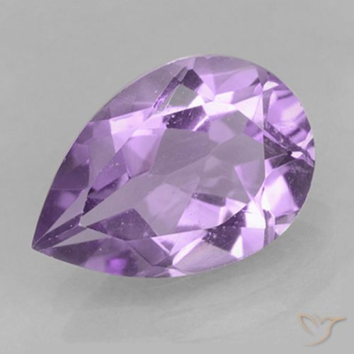 1.69ct طبيعي بنفسجى متوسط جمشت, شكل الكمثرى, VVS-VS
