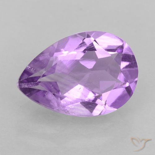1.67ct طبيعي بنفسجى وردى متوسط جمشت, شكل الكمثرى, VVS-VS