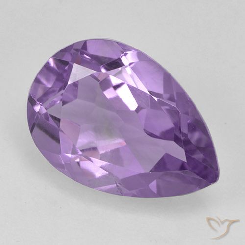 1.83ct طبيعي بنفسجى متوسط جمشت, شكل الكمثرى, VS-SI