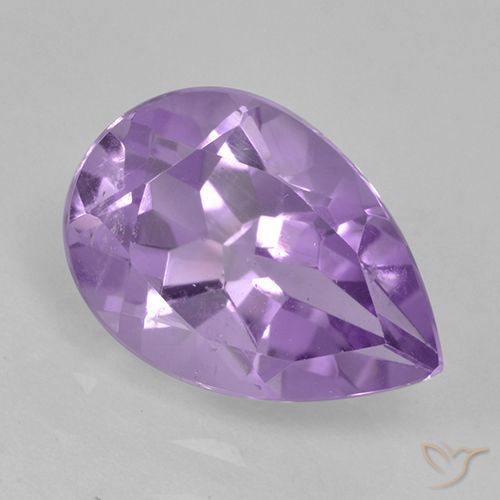 1.84ct طبيعي وردى بنفسجى متوسط جمشت, شكل الكمثرى, VVS-VS
