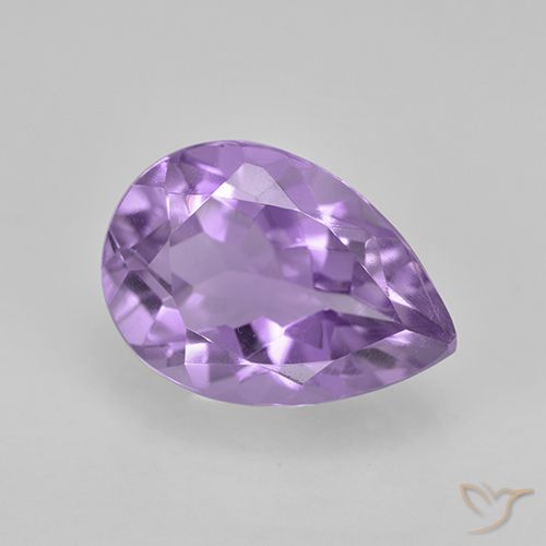 1.95ct طبيعي بنفسجى متوسط جمشت, شكل الكمثرى, VVS-VS