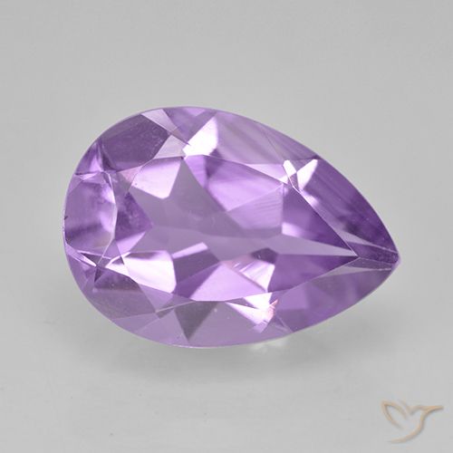 1.78ct طبيعي بنفسجى متوسط جمشت, شكل الكمثرى, VVS-VS